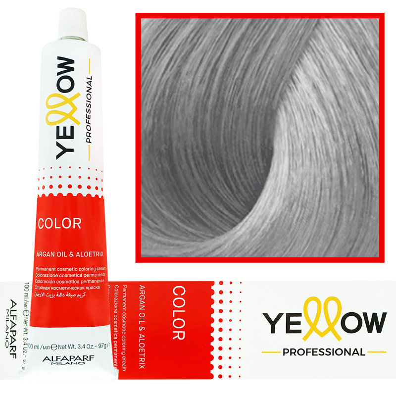 Alfaparf Yellow - trwała farba do włosów z aloesem i kiełkami pszenicy, 100ml