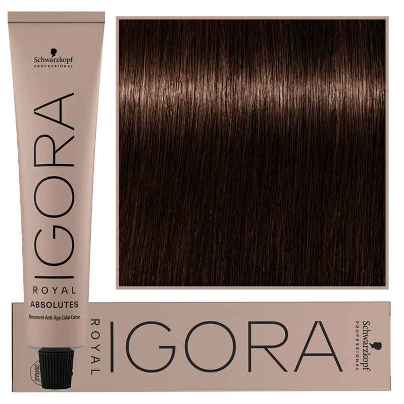 Schwarzkopf Professional Igora Royal Absolutes - trwała farba do włosów z kolagenem, 60ml