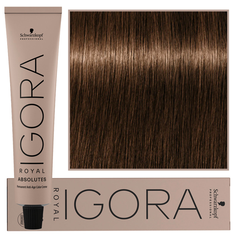 Schwarzkopf Professional Igora Royal Absolutes - trwała farba do włosów z kolagenem, 60ml