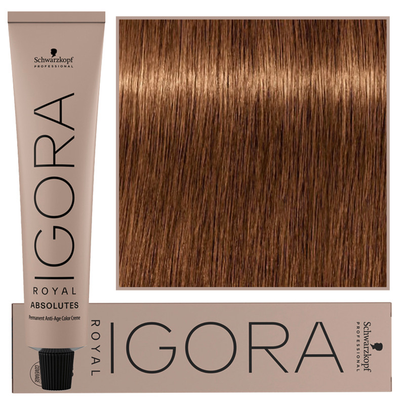 Schwarzkopf Professional Igora Royal Absolutes - trwała farba do włosów z kolagenem, 60ml