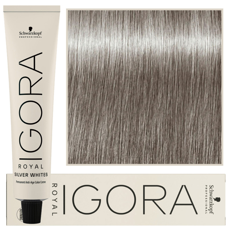 Schwarzkopf Professional Igora Silver Whites – farba tonująca do włosów siwych, 60ml