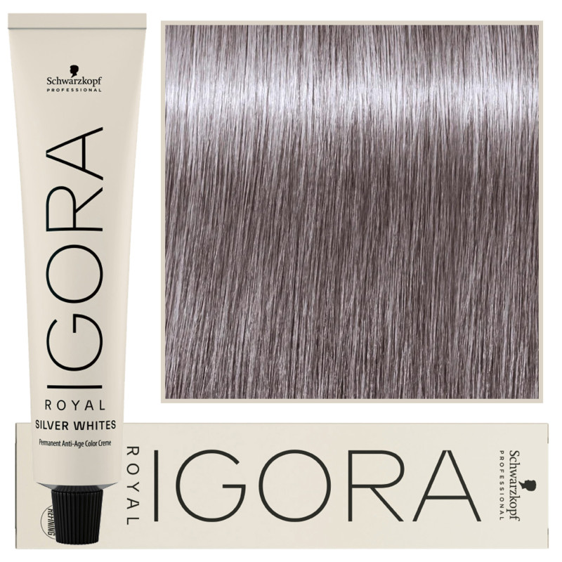 Schwarzkopf Professional Igora Silver Whites – farba tonująca do włosów siwych, 60ml