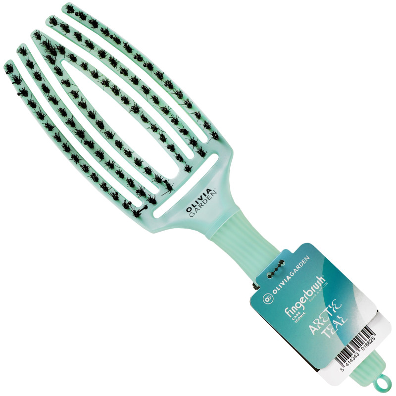 Olivia Garden Finger Brush Medium Arctic Lights - delikatna szczotka do włosów, różne kolory
