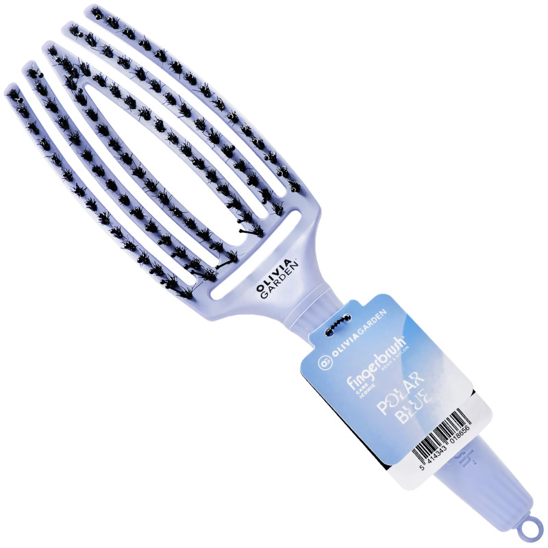 Olivia Garden Finger Brush Medium Arctic Lights - delikatna szczotka do włosów, różne kolory