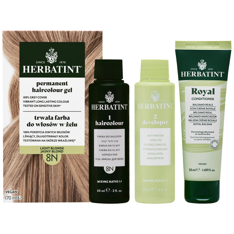 Herbatint Permanent Haircolour Gel – trwała, ziołowa farba do włosów w żelu, 170ml