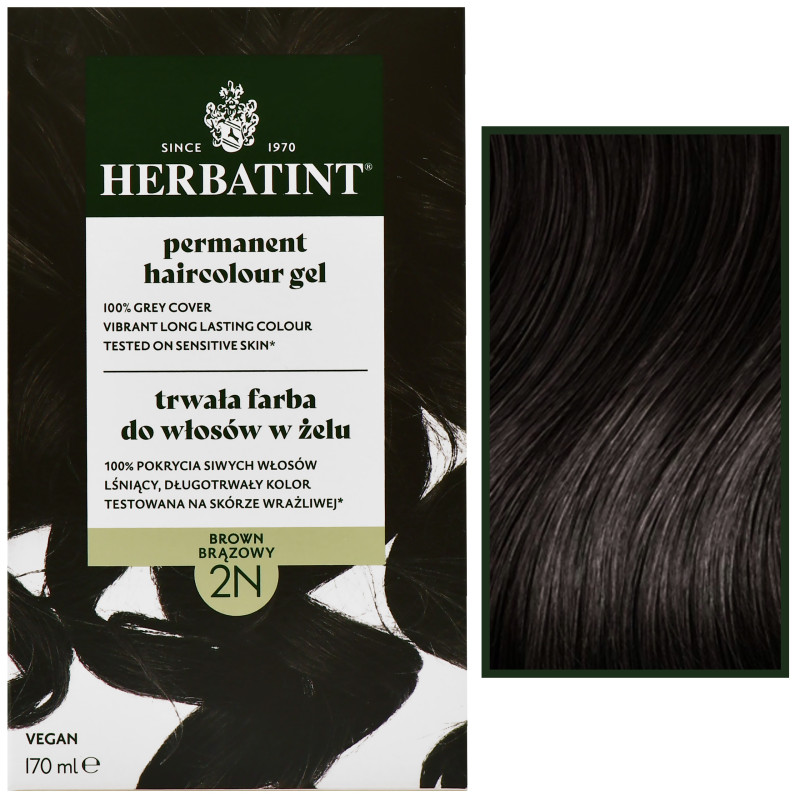 Herbatint Permanent Haircolour Gel – trwała, ziołowa farba do włosów w żelu, 170ml