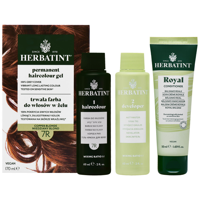 Herbatint Permanent Haircolour Gel – trwała, ziołowa farba do włosów w żelu, 170ml