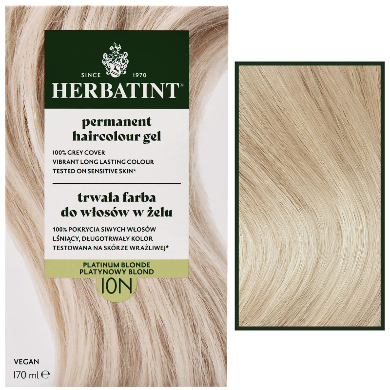 Herbatint Permanent Haircolour Gel – trwała, ziołowa farba do włosów w żelu, 170ml