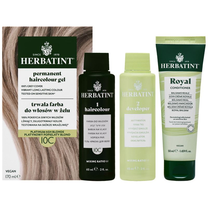 Herbatint Permanent Haircolour Gel – trwała, ziołowa farba do włosów w żelu, 170ml