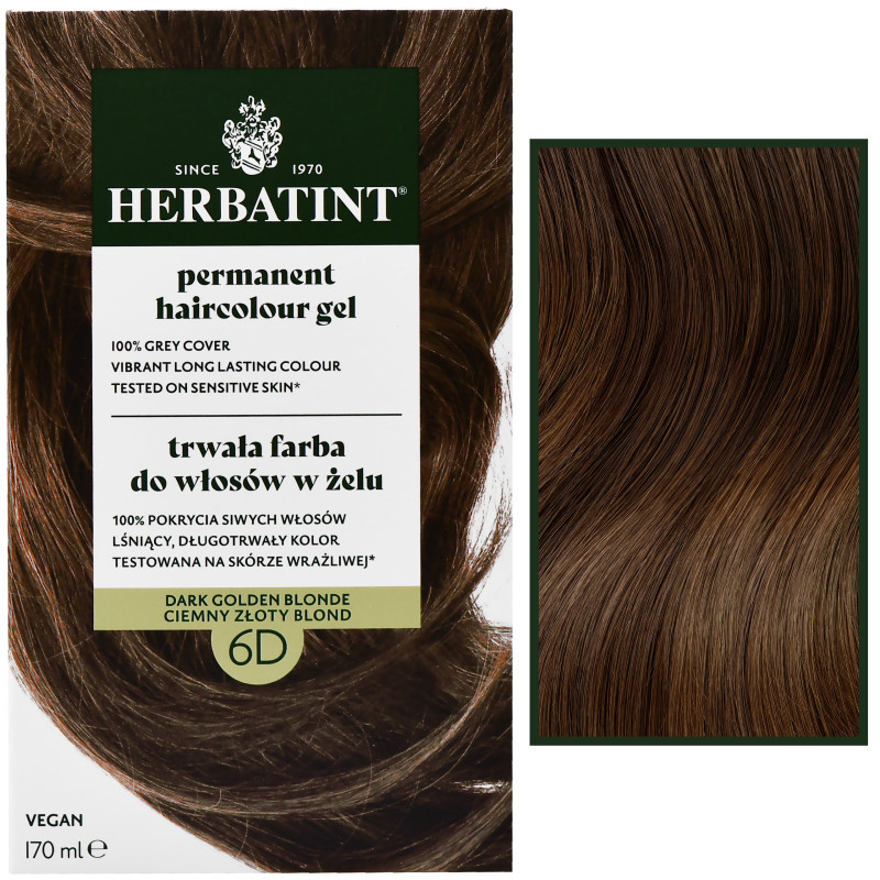 Herbatint Permanent Haircolour Gel – trwała, ziołowa farba do włosów w żelu, 170ml