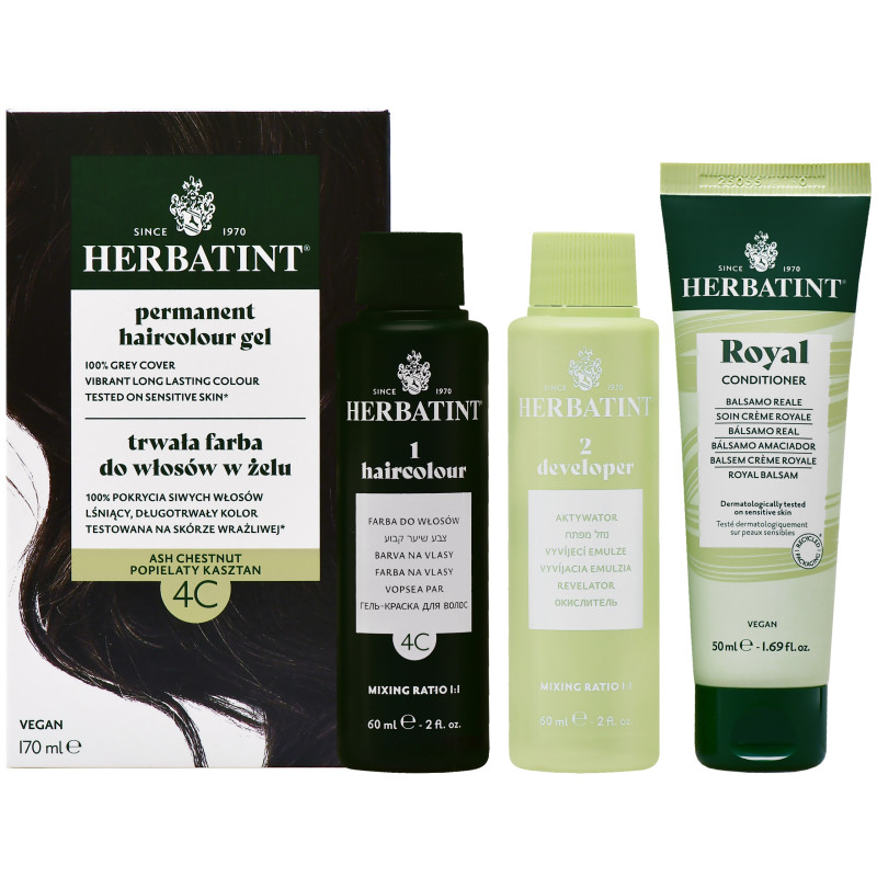 Herbatint Permanent Haircolour Gel – trwała, ziołowa farba do włosów w żelu, 170ml