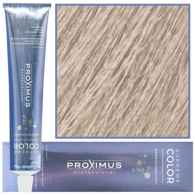 Proximus Supreme Color Nanotechnology – profesjonalna farba do włosów z kwasem hialuronowym, 100ml