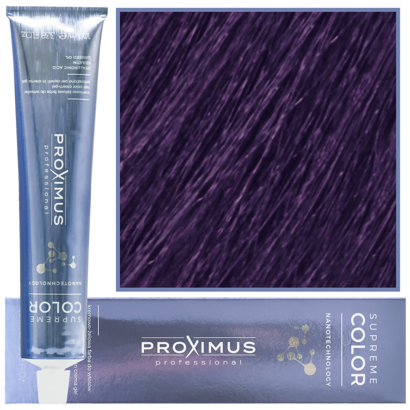 Proximus Supreme Color Nanotechnology – profesjonalna farba do włosów z kwasem hialuronowym, 100ml