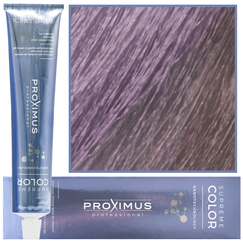 Proximus Supreme Color Nanotechnology – profesjonalna farba do włosów z kwasem hialuronowym, 100ml