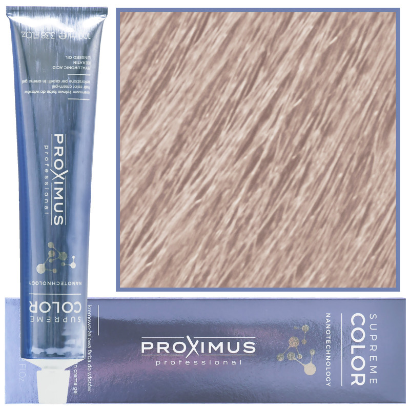 Proximus Supreme Color Nanotechnology – profesjonalna farba do włosów z kwasem hialuronowym, 100ml