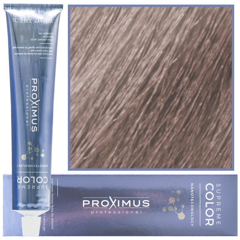 Proximus Supreme Color Nanotechnology – profesjonalna farba do włosów z kwasem hialuronowym, 100ml