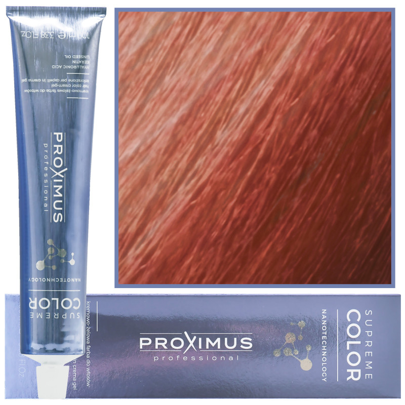 Proximus Supreme Color Nanotechnology – profesjonalna farba do włosów z kwasem hialuronowym, 100ml