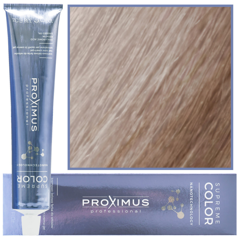 Proximus Supreme Color Nanotechnology – profesjonalna farba do włosów z kwasem hialuronowym, 100ml