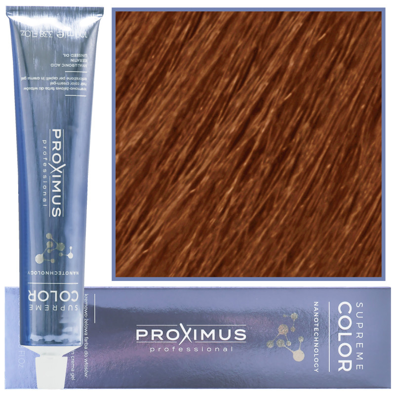 Proximus Supreme Color Nanotechnology – profesjonalna farba do włosów z kwasem hialuronowym, 100ml