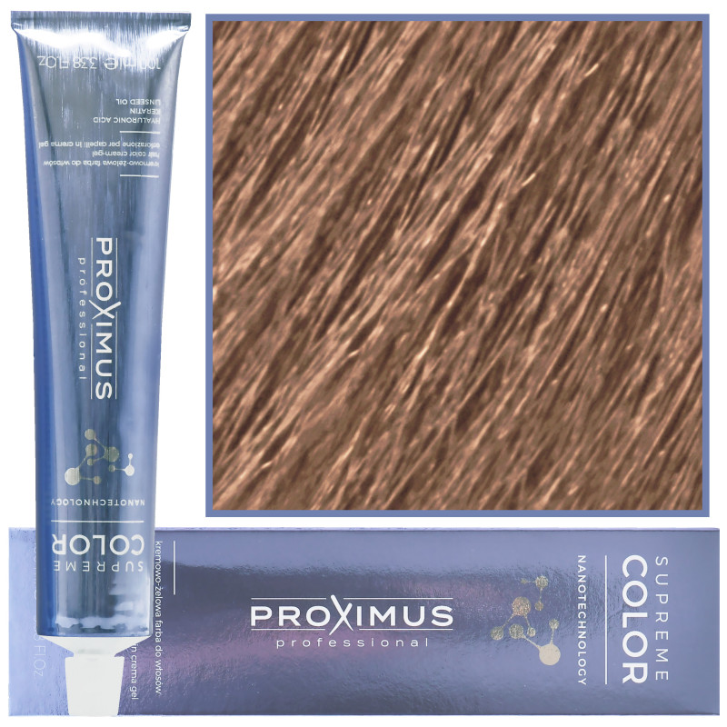 Proximus Supreme Color Nanotechnology – profesjonalna farba do włosów z kwasem hialuronowym, 100ml