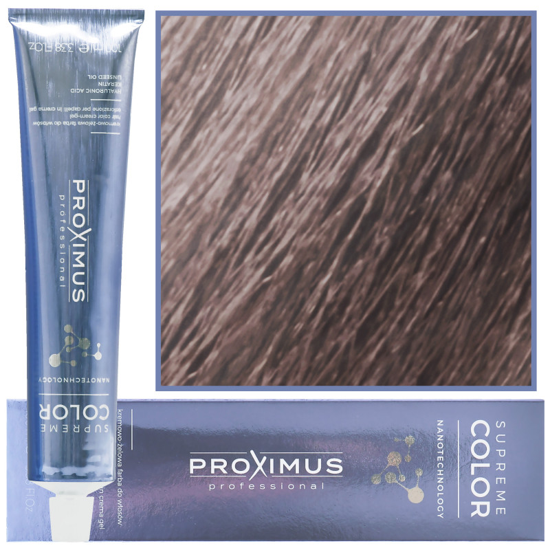 Proximus Supreme Color Nanotechnology – profesjonalna farba do włosów z kwasem hialuronowym, 100ml