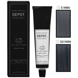 Depot NO. 506 Invisible Color - krem koloryzujący do włosów i brody bez amoniaku, 60ml