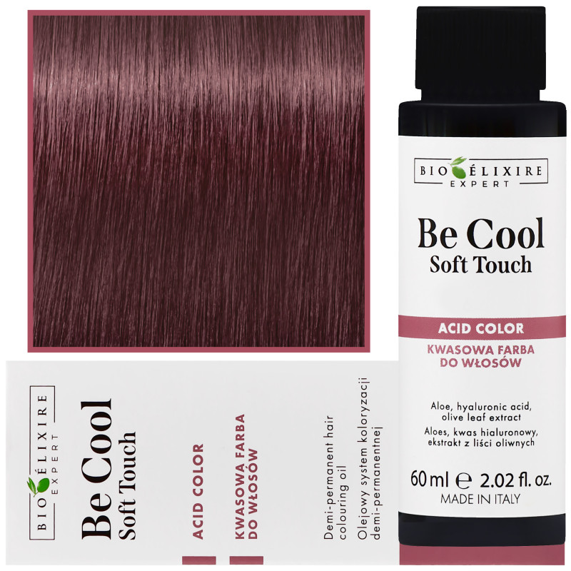 Bioelixire Be Cool Soft Touch - wegańska farba do włosów o kwasowej formule, 60ml