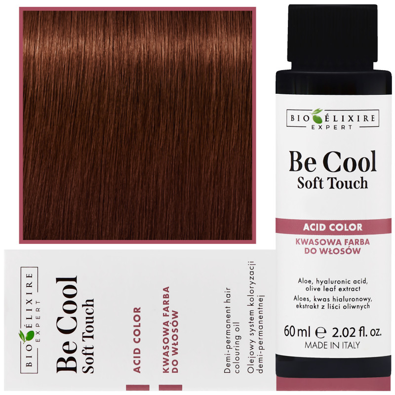Bioelixire Be Cool Soft Touch - wegańska farba do włosów o kwasowej formule, 60ml