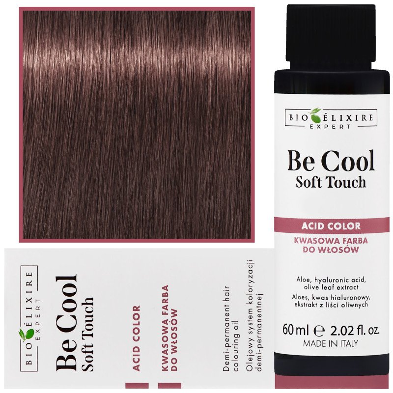 Bioelixire Be Cool Soft Touch - wegańska farba do włosów o kwasowej formule, 60ml