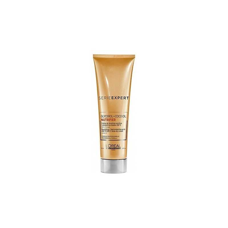Loreal Nutrifier Creme the Brushing, krem termoochronny, nawilża i odżywia 150ml Loreal Nutrifier Creme the Brushing, krem termoochronny, nawilża i odżywia 150ml
