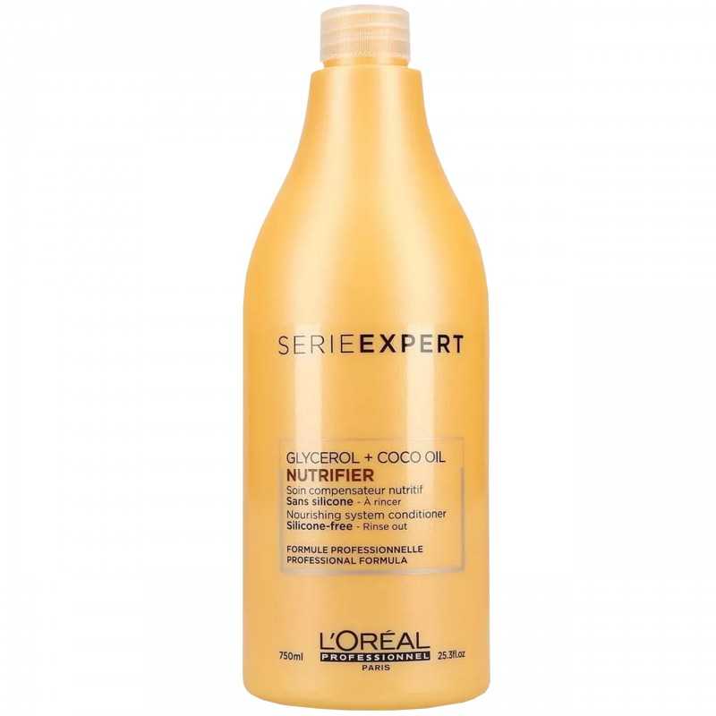 Loreal Nutrifier, odżywka do przesuszonych i łamliwych włosów, bez silikonów 750ml Loreal Nutrifier, odżywka do przesuszonych i łamliwych włosów, bez silikonów 750ml