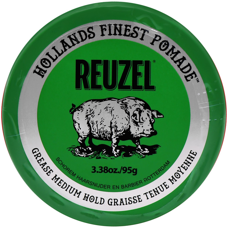 Reuzel Grease Medium Hold Pomade – pomada do włosów o średnim utrwaleniu i połysku, 95g