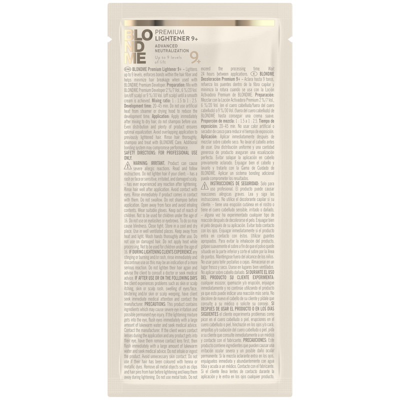 Schwarzkopf BlondMe Premium Lightener 9+ – profesjonalny rozjaśniacz do włosów, 30 g