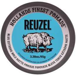 Reuzel Blue Extreme Hold Matte Pomade – matowa pomada do mocnej stylizacji, 95 g