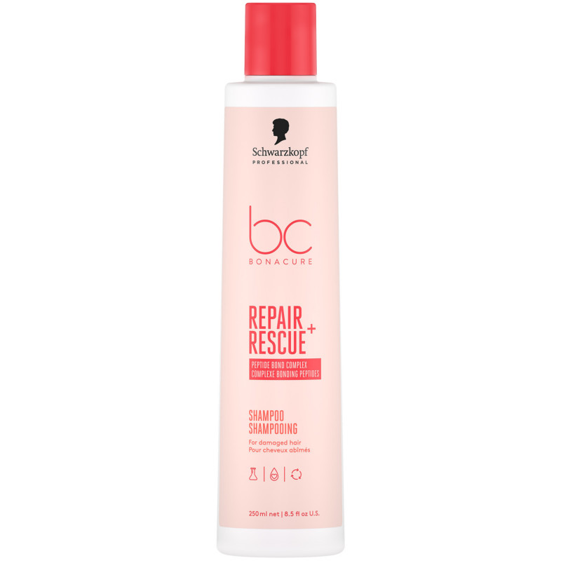 Schwarzkopf Professional BC Bonacure Repair Rescue Szampon – regeneracja włosów zniszczonych, 250 ml