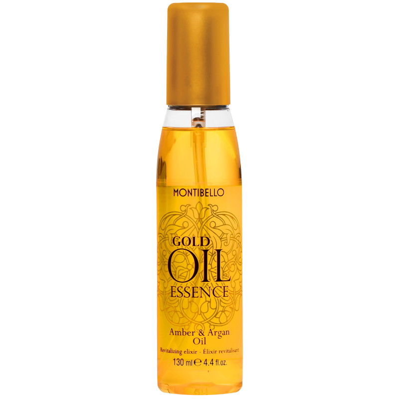 Montibello Gold Oil Essence Amber & Argan – lekki olejek do włosów, 130 ml