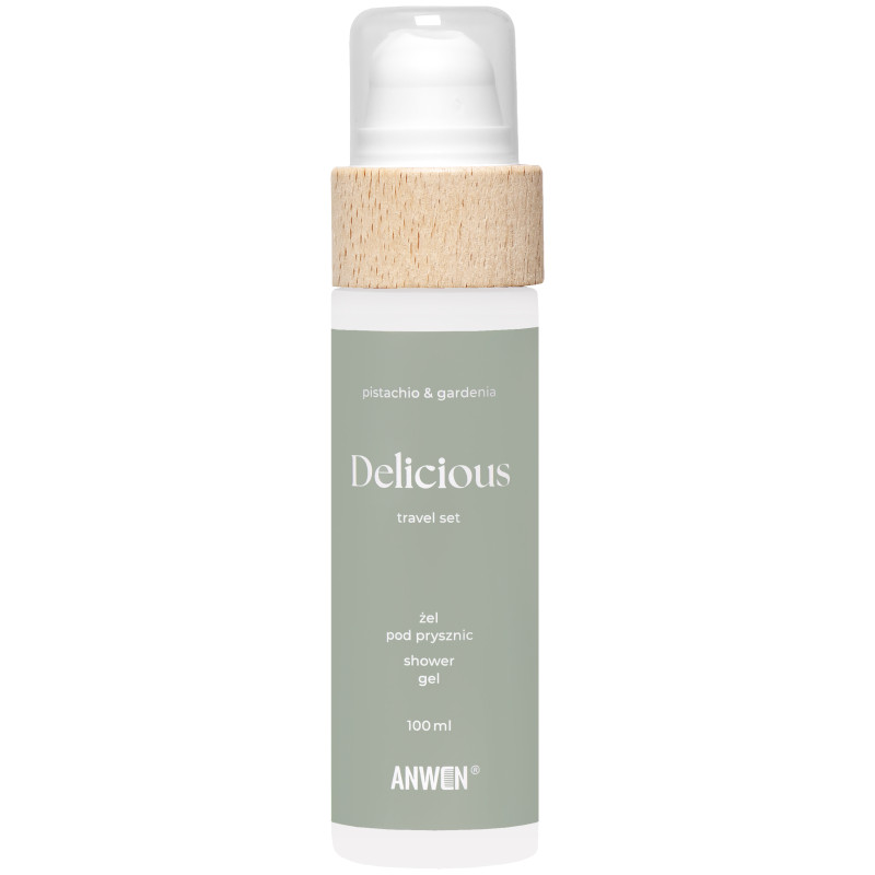 Anwen Żel pod prysznic Delicious – podróżny żel do mycia ciała, 100 ml