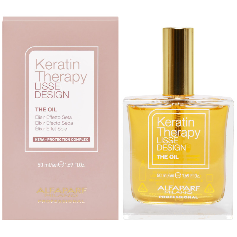 Alfaparf Lisse Design, Olejek do pięlegnacji prostowanych włosów 50 ml
