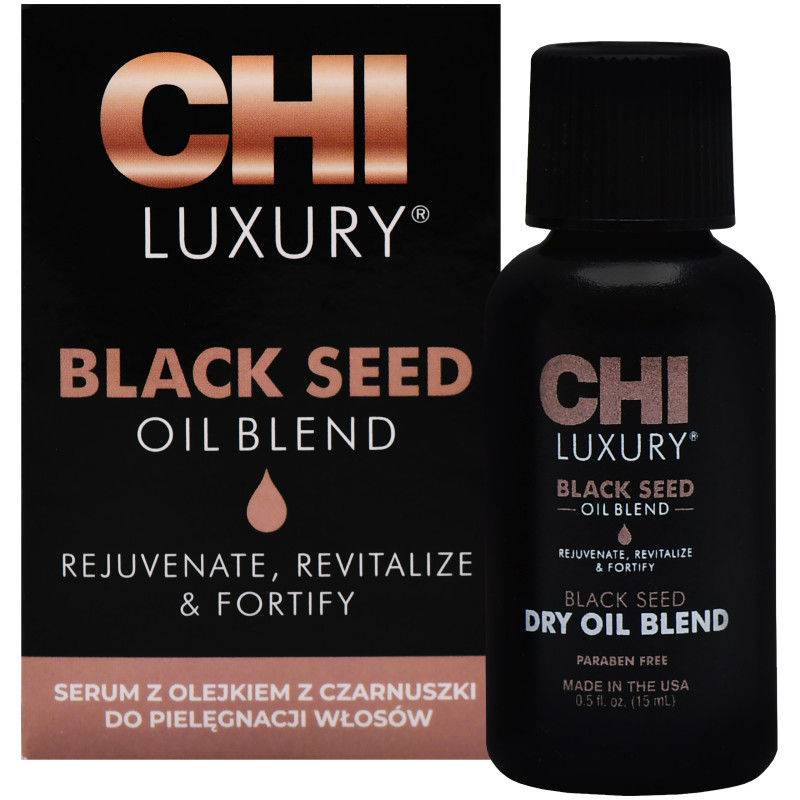 CHI Luxury Black Seed Oil, Olejek z czarnuszki 15ML