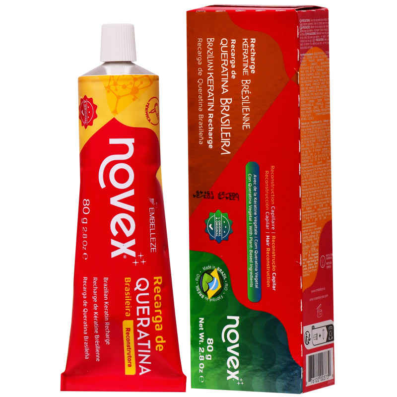 Novex Brazilian Keratin Recarga de Queratina krem do stylizacji włosów 80g