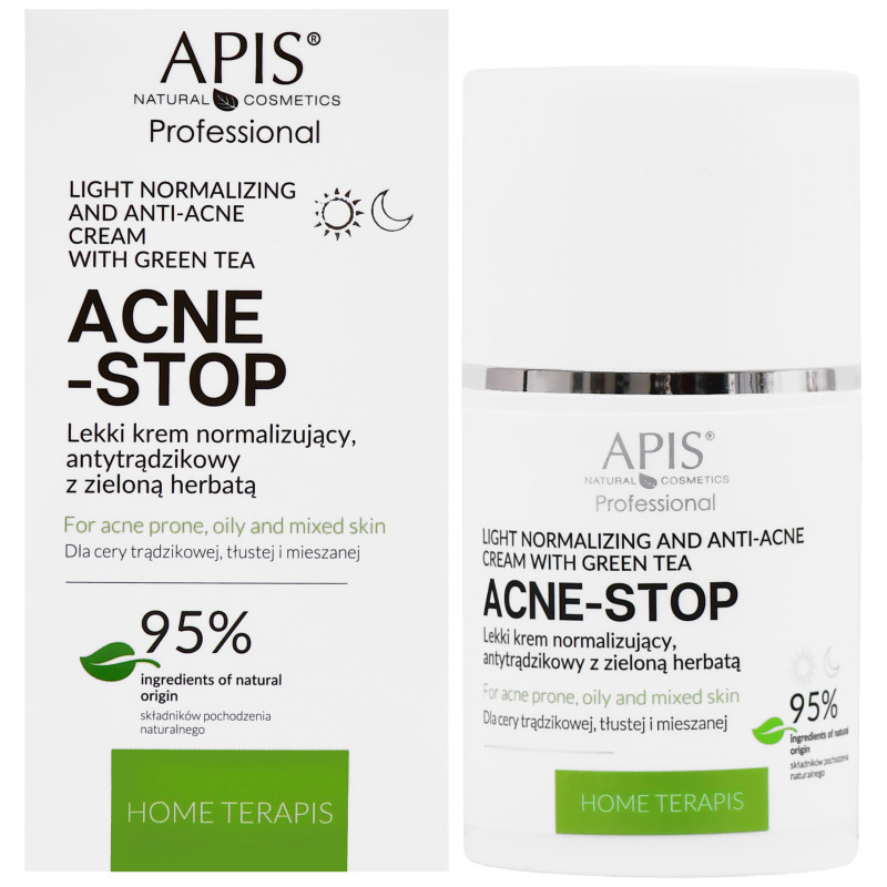 Apis Acne-stop - lekki krem normalizujący do cery trądzikowej 50ml