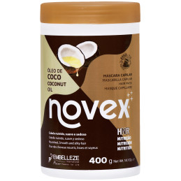 Novex Coconut Oil Mask - wygładzająca maska do włosów zniszczonych 400g