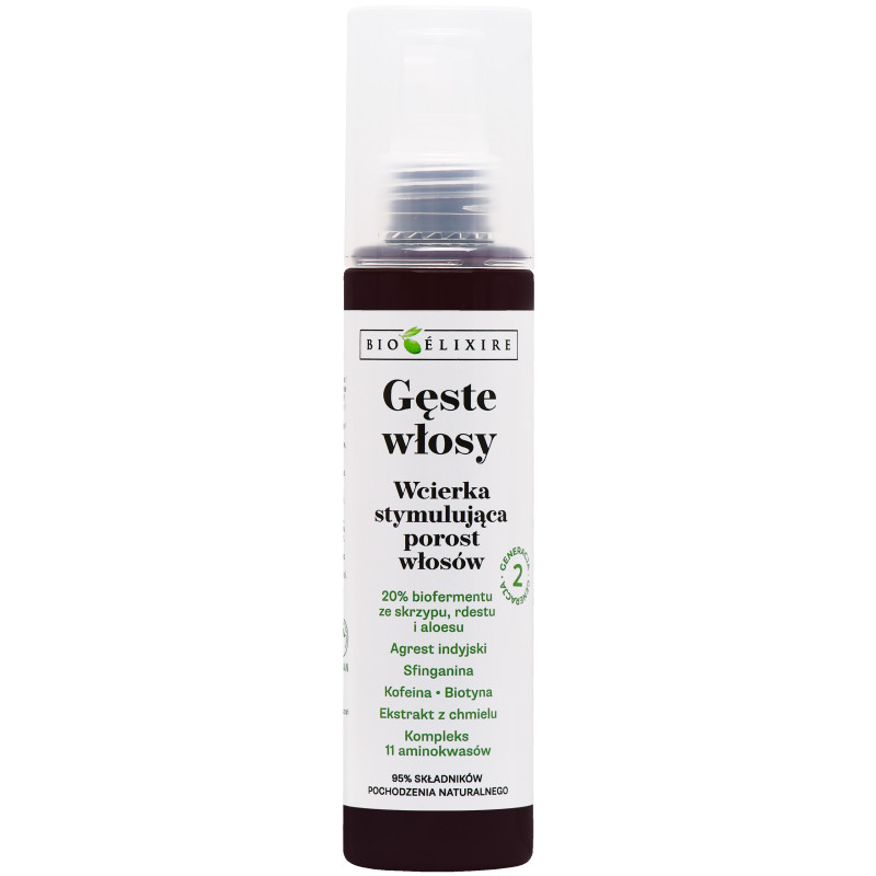 Bioelixire Gęste włosy Stymulujące serum wegańskie przeciw wypadaniu włosów 150 ml
