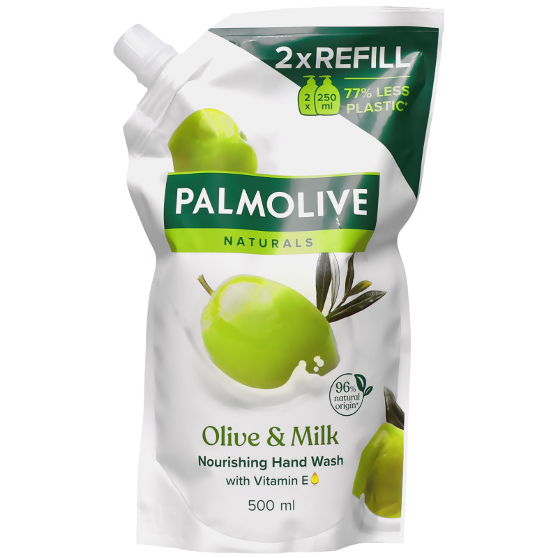 Palmolive Milk & Olive - oliwkowe kremowe mydło w płynie do uzupełnienia 500ml