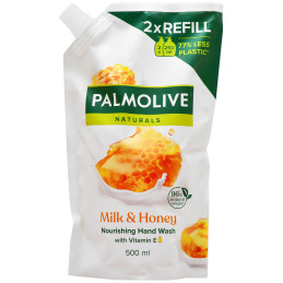 Palmolive Milk&Honey - miodowe, delikatne mydło w paczce do uzupełnienia 500ml
