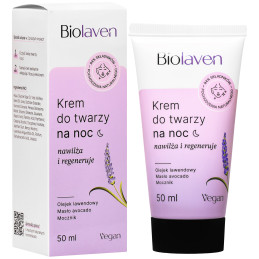 Biolaven Organic - Krem do twarzy na noc nawilżający 50ml