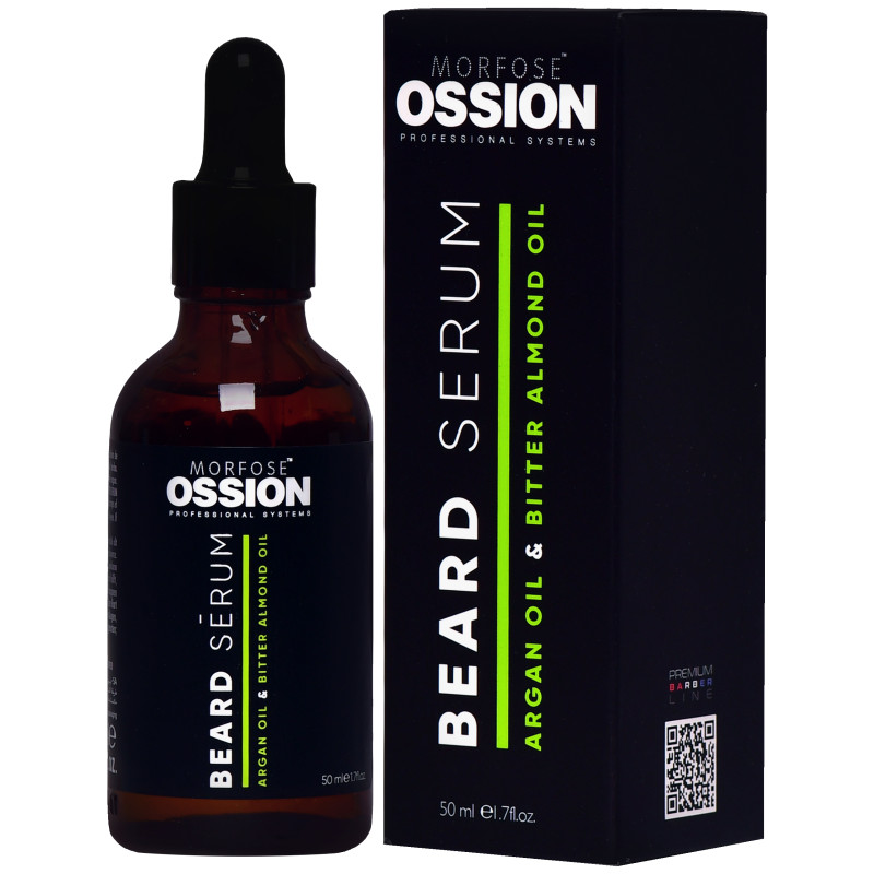 Morfose Ossion Beard Care Serum - Serum do brody z olejem arganowym i migdałowym, 50ml