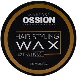 Morfose Ossion Hair Styling Wax Extra Hold - bardzo mocny, żelowy wosk do włosów i brody, 150ml