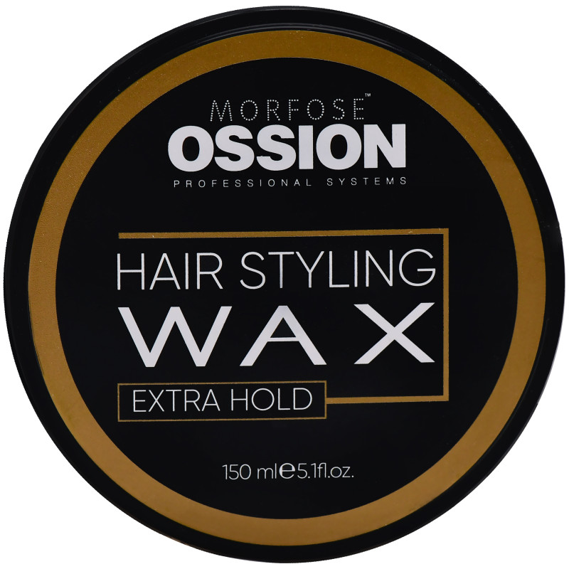 Morfose Ossion Hair Styling Wax Extra Hold - bardzo mocny, żelowy wosk do włosów i brody, 150ml