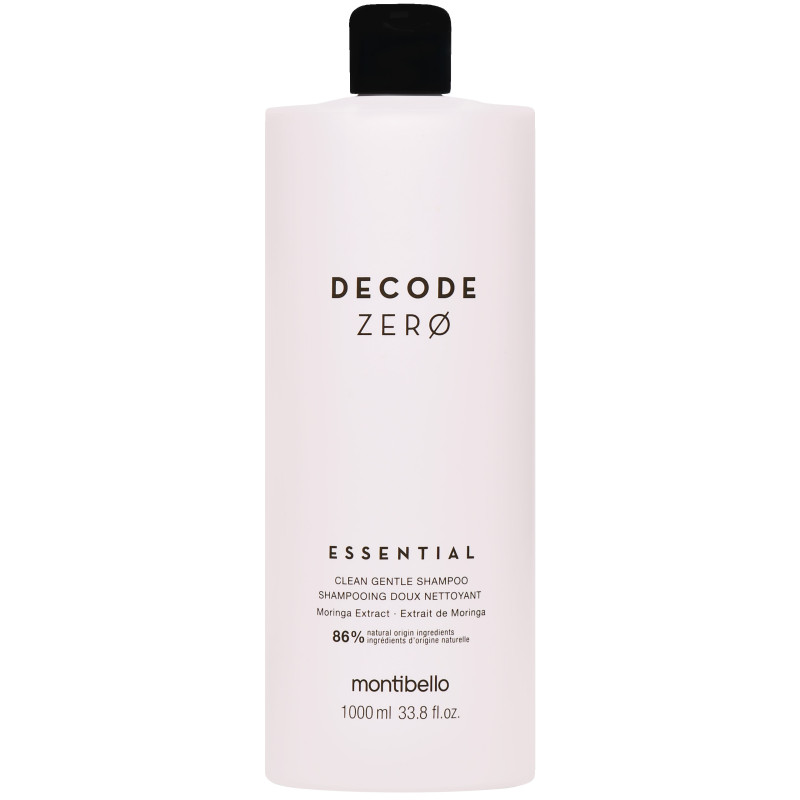 Montibello Decode Zero Esential Clean Gentle Shampoo – odżywczy szampon do włosów, 1000ml